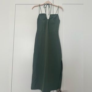 Abercrombie Strappy Halter Midi Dress